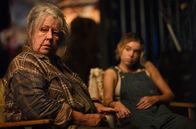 Upright – l-r: Squirrel (Noni Hazlehurst), Meg (Milly Alcock)