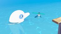 Zoom - Der weiße Delfin – Zoom hat einen neuen Freund gefunden, einen kleinen Pinguin. Fröhlich spielen die beiden mit einem Reifen. Yann und sein Onkel Patrick wundern sich, wo der Pinguin herkommt.