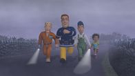 Feuerwehrmann Sam – Sam, Mike, Tom und Mandy suchen im dichten Nebel nach den Vermissten.