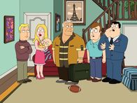 American Dad! – L-R: Terry Bates, Francine, Libby, Tank Bates, Greg Corbin, Stan