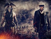 Lone Ranger – (v.li.) Johnny Depp (Tonto), Armie Hammer (John Reid / Lone Ranger).