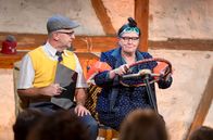 Comedy Scheune – v.l.n.r: Franz Auber und Hillu Stoll (Hillu’s Herzdropfa)