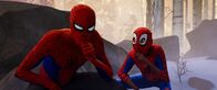 Spider-Man: A New Universe – L-R: Peter Parker (Jake Johnson) and Miles Morales (Shameik Moore)