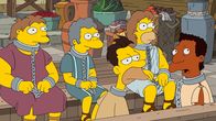 Die Simpsons – (v.l.n.r.) Barnabas; Modus; Lennus; Obeseus; Carlum