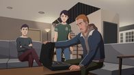Pantheon – (v.l.n.r.) Ellen Kim; Maddie Kim; Cody Lowell