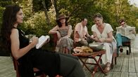 Days and Nights – L-R: Alex (Katie Holmes), Elizabeth (Allison Janney), Louis (Jean Reno), Mary (Cherry Jones), Peter (Christian Camargo)