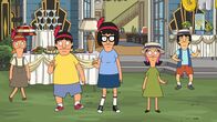 Bob's Burgers – (v.l.n.r., vorne) Gene, Tina, Louise