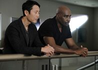 Atlanta Medical – Logan Kim (Rob Yang, l.); Dr. Barrett Cain (Morris Chestnut, r.)