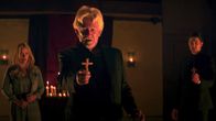 Along came the Devil – L-R: Tanya Winbourne (Jessica Barth), Reverend Michael (Bruce Davison), Pastor John (Matt Dallas)