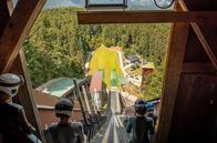 Watzmann ermittelt – Die Skispringer beim Training auf der Kälbersteinschanze.
