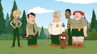 Brickleberry – Erleben aufregende Abenteuer im Brickleberry Nationalpark (v.l.n.r.): Ethel, Steve, Woody, Malloy, Denzel, Connie