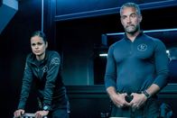 S.W.A.T. – L-R: Christina 'Chris' Alonso (Lina Esco) and David 'Deacon' Kay (Jay Harrington)