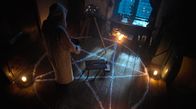 Mythos - Die größten Rätsel der Geschichte – Bevor Nostradamus seine Prophezeiungen treffen kann, zeichnet er ein Pentagramm auf den Boden. Es soll seinen Geist schützen.