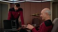 Star Trek - Das nächste Jahrhundert – William Riker (Jonathan Frakes) und Jean-Luc Picard (Patrick Stewart)