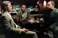 Collateral – L-R: Vincent (Tom Cruise), Max (Jamie Foxx), Daniel (Barry Shabaka Henley)