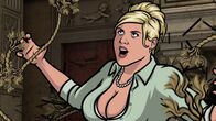 Archer – Archer muss eine Intervention für Pam (Bild) vorbereiten, doch dieser Plan wird von einem nicht eingeladenen Gast gestört ...