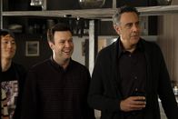 Single Parents – L-R: Miggy Park (Jake Choi), Will Cooper (Taran Killam) and Douglas Fogerty (Brad Garrett)
