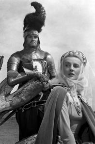 Die Ritter der Tafelrunde – Mordred (Stanley Baker, li.) hat in Fee Morgan (Anne Crawford, re.) eine Verbündete.