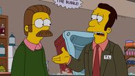 Die Simpsons – Wollen, dass Homer sein Amt als Diakon wieder aufgibt: Flanders (l.) und Reverend Lovejoy (r.) ...