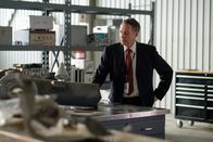 Mayday - Alarm im Cockpit – REENACTMENT - In a metallurgical testing lab, the lead investigator (played by Jeff Kassel) examines a piece of landing gear from the wreckage of Martinair Flight 495. (Cineflix 2021/Darren Goldstein)