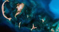 Die Erde aus dem All – Die Inseln von Kasachstan vom Satelliten aus gesehen