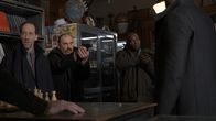The Blacklist – l-r: Frank Merwin (Joey Slotnick), Morgan (Genson Blimline), Dembe Zuma (Hisham Tawfiq)