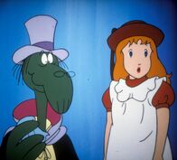 Alice im Wunderland – Dodo und Alice sind ratlos. Sie wissen nicht, was sie der Herzkönigin zum Nicht-Geburtstag schenken sollen.