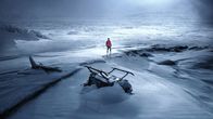 Arctic – Artwork zum Film "Arctic" von Joe Penna mit Mads Mikkelsen in der Hauptrolle.