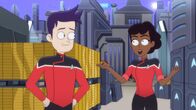 Star Trek: Lower Decks – v.li.: Brad Boimler, Beckett Mariner