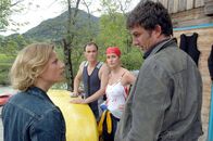 SOKO Kitzbühel – (v.li.) Kristina Sprenger (Karin Kofler), Anian Zollner (Erik Pils), Nicole Beutler (Eva Brunner), Hans Sigl (Andreas Blitz).