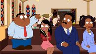 The Cleveland Show – (v.l.n.r.) Cleveland Brown Jr.; Roberta Tubbs; Cleveland Brown; Donna Tubbs-Brown
