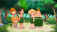 Tib und Tumtum – Lad, Nic und Nob stehen ohne ihre Lendenschürze da. Und auch Tara und Kori vermissen ihre Sachen.