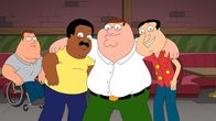 Family Guy – (v.l.n.r.) Joe Swanson; Cleveland Brown; Peter Griffin; Glenn Quagmire
