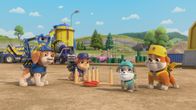 Rubble und Crew – v.li.: Wheeler, Mix, Motor, Rubble