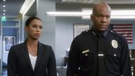 Major Crimes – L-R:Amy Sykes (Kearran Giovanni), Leo Mason (Leonard Roberts)