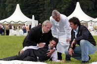 SOKO Kitzbühel – (v.li.) Günther Maria Halmer (Robert Neidhardt), Martin Halm (Stefan Neidhardt), Heinz Marecek (Hannes Kofler), Hans Sigl (Andreas Blitz).
