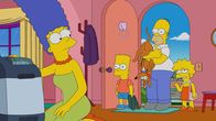 Die Simpsons – (v.l.n.r.) Marge; Bart; Knecht Ruprecht; Homer; Lisa