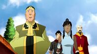Die Legende von Korra – L-R: Gun, Mako, Korra, Tenzin