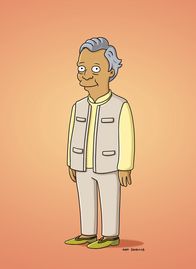 Die Simpsons – Der bangladeschischer Wirtschaftswissenschaftler Muhammad Yunus hat eine Initiative zur weltweiten Armutsbekämpfung gestartet. Klar, dass er auch Lisas Interesse geweckt hat.