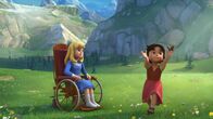 Heidi – Heidi und Clara sind vergnügt auf der Weide.