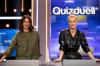 Quizduell-Olymp – ARD QUIZDUELL-OLYMP, FOLGE 369, "Eva Padberg und Franziska Knuppe" Uhr im ERSTEN. Die Kandidatinnen des Teams "Supermodel": Eva Padberg (l.) und Franziska Knuppe (r.) beide Models.
