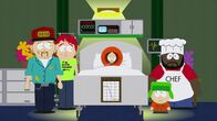 South Park – L-R: Stuart, Carol, Kenny, Kyle, Chef