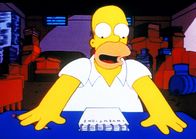 Die Simpsons – "Die Simpsons", "Im Schatten des Genies." Homer will Erfinder werden. Doch alles, was er sich ausdenkt, gibt es bereits. Dies gilt auch für den sechsbeinigen Stuhl von Thomas Edison, mit dem man nicht umfallen kann. Wütend macht er sich mit seinem selbsterfundenen Elektrohammer auf den Weg ins Museum, um den Stuhl zu zerstören. Doch er bringt es nicht übers Herz und zieht unverrichteter Dinge von dannen. Als man seinen Elektrohammer findet, wird dieser Edison zugeschrieben. Die lachenden Erben kassieren weitere Millionen.