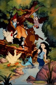 Der kleine Bär – Neider: Duck, Mermaid; mitte: Hen, Cat, Little Bear; über, r.: Owl