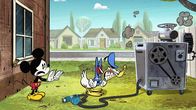 Micky Maus – L-R: Mickey Mouse, Donald Duck