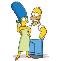 Die Simpsons – L-R: Marge, Homer