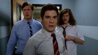 Workaholics – L-R: Anders Holmvik (Anders Holm), Adam DeMamp (Adam Devine), Blake Henderson (Blake Anderson)