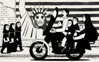 Persepolis – Das arrangieren mit dem neuen Alltag birgt für Marji und ihre Freundinnen zu Anfang oft auch komische Momente.