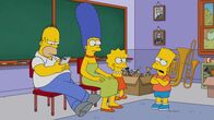 Die Simpsons – v.l.n.r.) Homer; Marge; Lisa; Bart
