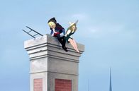 Der König und der Vogel – Zwei Figuren aus einem Gemälde sind aus dem Palast entkommen.